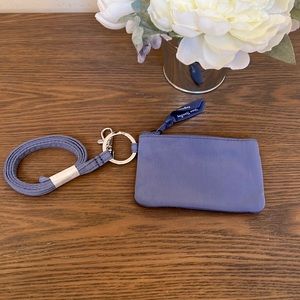 NEW Vera Bradley Zip ID & Lanyard in Rustic Blue